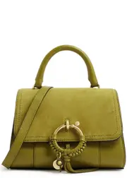 See BY Chloé Joan Leather top Handle bag - Olive ONE SIZE