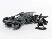 Jada Justice League Movie Batmobile with Figure 1:32 Diecast Vehicle Toy, Black