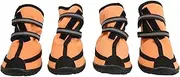 Waterproof Dog Shoes, Non Slip Dog Boots Reflective Adjustable Outdoor Protector with Sturdy Sole for Medium Large Dogs (S)