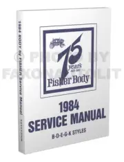 1984 Cadillac Body Shop Manual Eldorado Deville Seville Fleetwood Repair Service (for: Cadillac)