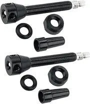 iplusmile Universal Tubeless Tire Valve Stems 2 Pack Aluminum High Pressure Backflow Prevention Easy Install for Cars Trucks