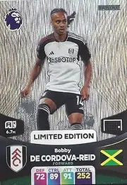 Panini Premier League 2023 2024 Bobby De Cordova-Reid Limited Edition Trading Card