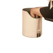 NNEOBA Portable Electric Foot Warmer Heater - Adjustable Thermostat, Foldable Design, 165W, Grey