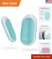 Hand Warmers Rechargeable, 1 Pack 5200mAh Electric Portable Pocket Heater, He...