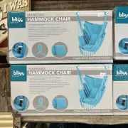 Bliss Hanging Hammock Chair, Multiple Colors Are In Stock. Gray, Cream, And Blue