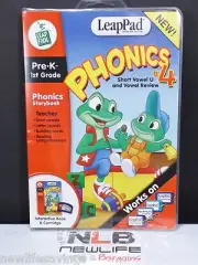 Leap Frog LeapPad PHONICS Lesson #4 Short Vowel U Book & Cartridge Pre-K-1st