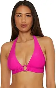 [BECCA] Women's Monte Carlo Halter Bikini Top, Adjustable, Tie Back, Swimwear Separates