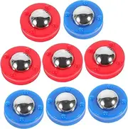 ORFOFE Shuffleboard Accessory Kit 8pcs Sliding Balls Plastic Compact Design for Home Entertainment