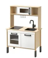 在飛比找Yahoo!奇摩拍賣優惠-IKEA DUKTIG 玩具廚房 兒童廚具組 小廚房 樺木