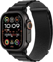 Alpine Nylon Sport Bands Compatible with Apple Watch Ultra Band 49mm 46mm 45mm 44mm 42mm Men Women, Stretch Loop Strap with D-Hook for iWatch Series 10 Ultra SE 9 8 7 6 5 4 3 2 1