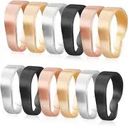 AUTSUPPL 40 Pcs Necklace Pendant Clasp Pendant Buckles Connector Charm Bracelet Connectors Bails Beads Charm Necklace Pinch Clasps Bails Bracelets Pinch Clasps for Jewelry Making Copper