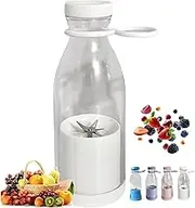 Appreciarel Blender, Portable Blender, Portable Cordless Juicer Fruit Juicers, 15oz Mini for Fruit Smoothies and Shakes, Personal Size for Ice Blending, Juicing, USB Charging (White)