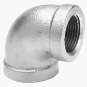 Anvil 8700124350, Malleable Iron Pipe Fitting, 90 Degree Elbow, 1-1/2" NPT