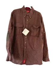 NWT BraeVal Mens Paddock Plum Waverly Hunting Shirt Medium