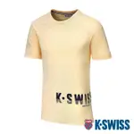 【K-SWISS】棉質吸排T恤 LOGO TEE-男-橙(108052-770)