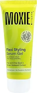 MOXIE BEAUTY Flexi Styling Serum Gel-For Hold & Frizz Control|Non-Crunchy,Non-Sticky|Flax,Chia Seed & Brown Seaweed Extract|For Frizzy,Dry,Wavy,Curly Hair|Sulphate,Paraben & Silicone Free(120 Ml)