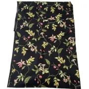 Waverly Haven in Onyx Fabric Floral Home Decor Drapery Pillow Sewing 8 Yards