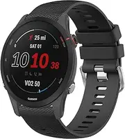 Leonids Bands for Garmin Forerunner 255 Bands/Forerunner 255 Music Band, 22mm Silicone Straps Sport Watch Band for Garmin Venu 2/Vivoactive 4 Smartwatch