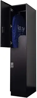Breezy Laundry Lockers™ Dry Cleaning Lockers 2 Door, Z Interior - MultiPurpose Laundry Locker for Regular Dry Cleaning and Laundry Orders (Locks sold separately)