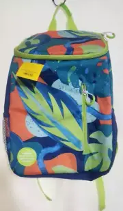 sun squad backpack leaf print cooler