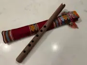 INCA GOLD PROFESSIONAL QUENA ANDEAN FLUTE INSTRUMENT NATURAL HARDWOOD JACARANDA
