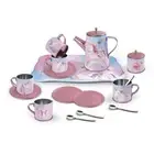 18pc Kaper Kidz Rainbow Unicorn Kids/Childrens Tin Tea Mug Set In Suitcase 3y+