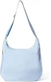 [Baggallini] Swift Hobo Crossbody Bag for Women - Lightweight 15.7"x16" Travel Purse Handbag Hobo Bag, B-lite Ice Blue