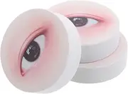 SOESFOUFU 3pcs Removable Eyelids for Mannequin Head Realistic Lash Training Practice Tool for Eyelash Extensions Durable and Reusable Custom Eye Shapes for Makeup Artists Salons