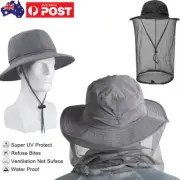 Fishing Hat Head Net Hat Sun Hat Bucket Hat with Netting Net Mesh for Men/Women