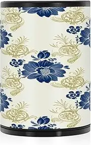 Blue and White Floral Cigarette Butt Ash Tray Portable Ashtray Travel Smokeless Ashtray, Outside Ciggerate Butt Container