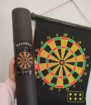 Magnetic Baseball Dart Board Game with 6 Darts for Indoor and Outdoor Fun
