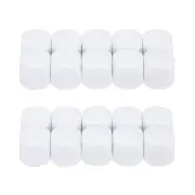 20mm Acrylic Dice Blank 20 Pcs Rounded Corner Dice for Board Games White