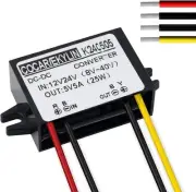 DC 12v 24v to 5v Step Down Converter Regulator 5A 25W Power Adapter Reducer