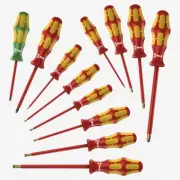 Wera 347900 VDE Insulated Slotted/Phillips/Square Screwdriver Set