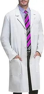 [VOGRYE] Professional Lab Coat for Women Men Long Sleeve