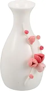ZUNOXAZ Cute Modern Ceramic Vase for Flowers Aesthetic Flower Holder for Office and Home Decor Artisan Made Unique Design Elegant Decoration for Living and Rv Spaces