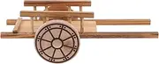 COSMEVIVI Miniature Wooden Cart Model Realistic Farm Cart for Desktop Garden Decor Present for Collectors Home Decoration for Photography Props