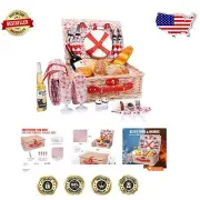 Stylish Willow Picnic Basket Set with Cooler & Blanket for Outdoor Adventures