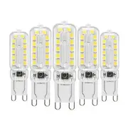 5pcs 10pcs G9 LED Bi-pin Lights 6W 450-550lm 22 LED Beads SMD 2835 T Bulb Shape Dimmable Warm White Cold White 220-240V 110-130V RoHS for Chandeliers Accent Li