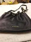 Michael Kors Camden Black Leather Drawstring Tassel Shoulder bag Handbag