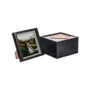 Nicola Spring 5 Piece 8 x 8 3D Shadow Box Photo Frame Set - Craft Display Picture Frame with 6 x 6 Mount - Black