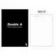 Double A膠裝筆記本–辦公室系列–B5/黑牛皮/橫線 (DANB15067)