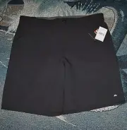NEW $80 QUICKSILVER Polyester Spandex Performance Golf Shorts Size 34 Black
