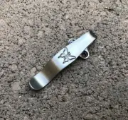 Satin Titanium Deep Carry Pocket Clip For Osborne Benchmade 940-1 940-2 940S-2