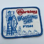 Vintage Fishing Patch Berkley Bragging Size Fish Advertisement Souvenir Art