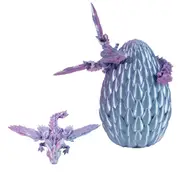 3D Printed Dragon Egg Dragon in Egg Articulated Dragon Dragon Figurine Decor