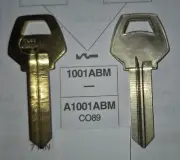 Corbin, A1091AMB, CO89, A01AMB, 6CO12, (6 Pin) Vintage (1) Key Blank.