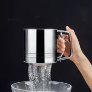 Container Fine Mesh Sieve Strainer Flour Space-saving Sifter Kitchen