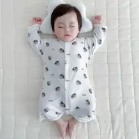 在飛比找ETMall東森購物網優惠-嬰兒薄款長袖無骨夏季四季通用連體睡衣寶寶空調服睡袋兒童防踢被