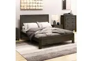 Bed Frame Queen Size in Solid Wood Veneered Acacia Bedroom Timber Slat in Chocolate